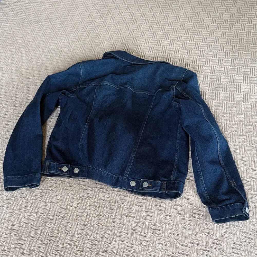 69% Cotton Time and Tru Dark Blue Denim Jacket - Picture 9 of 10